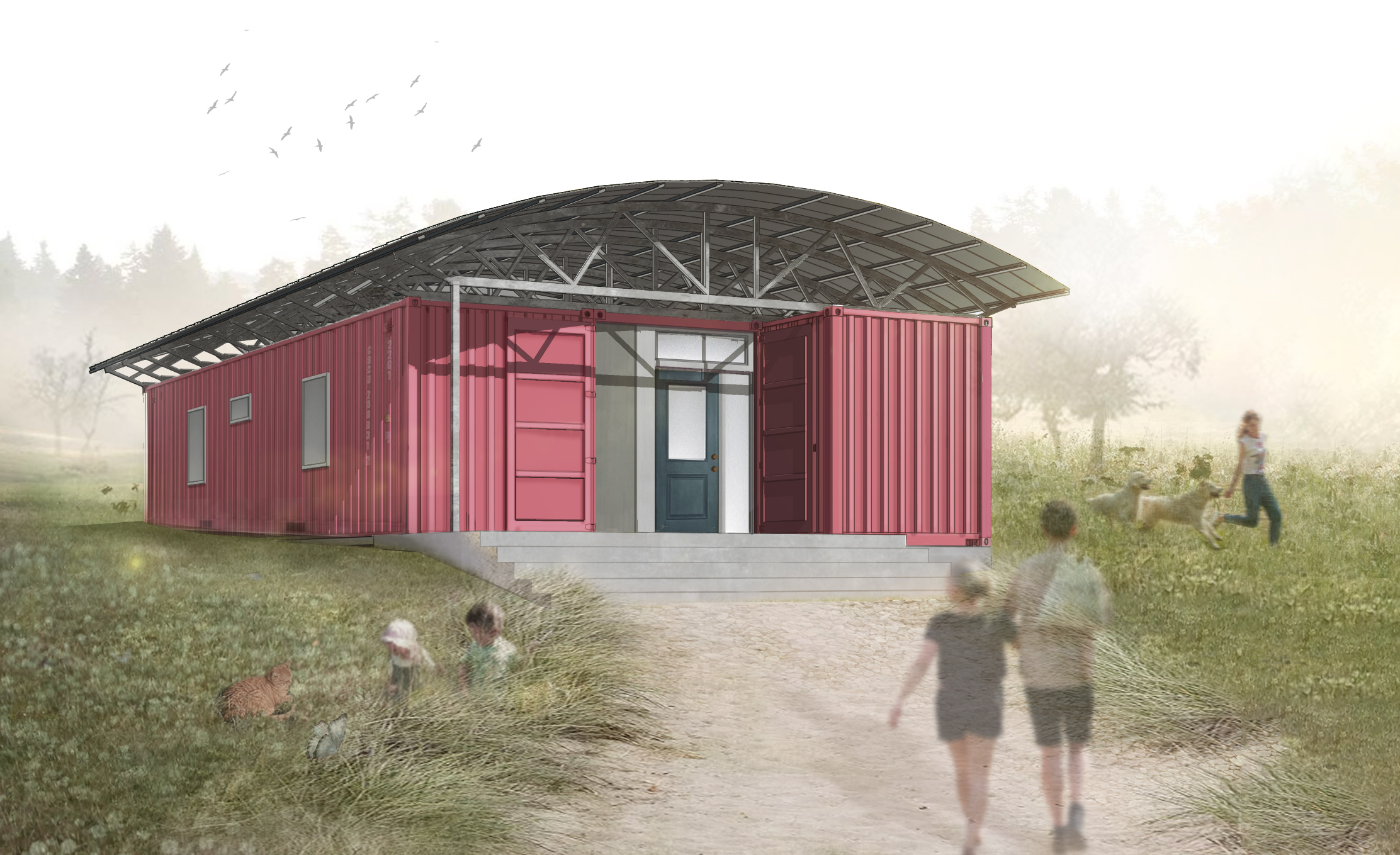 Worsham container home rendering