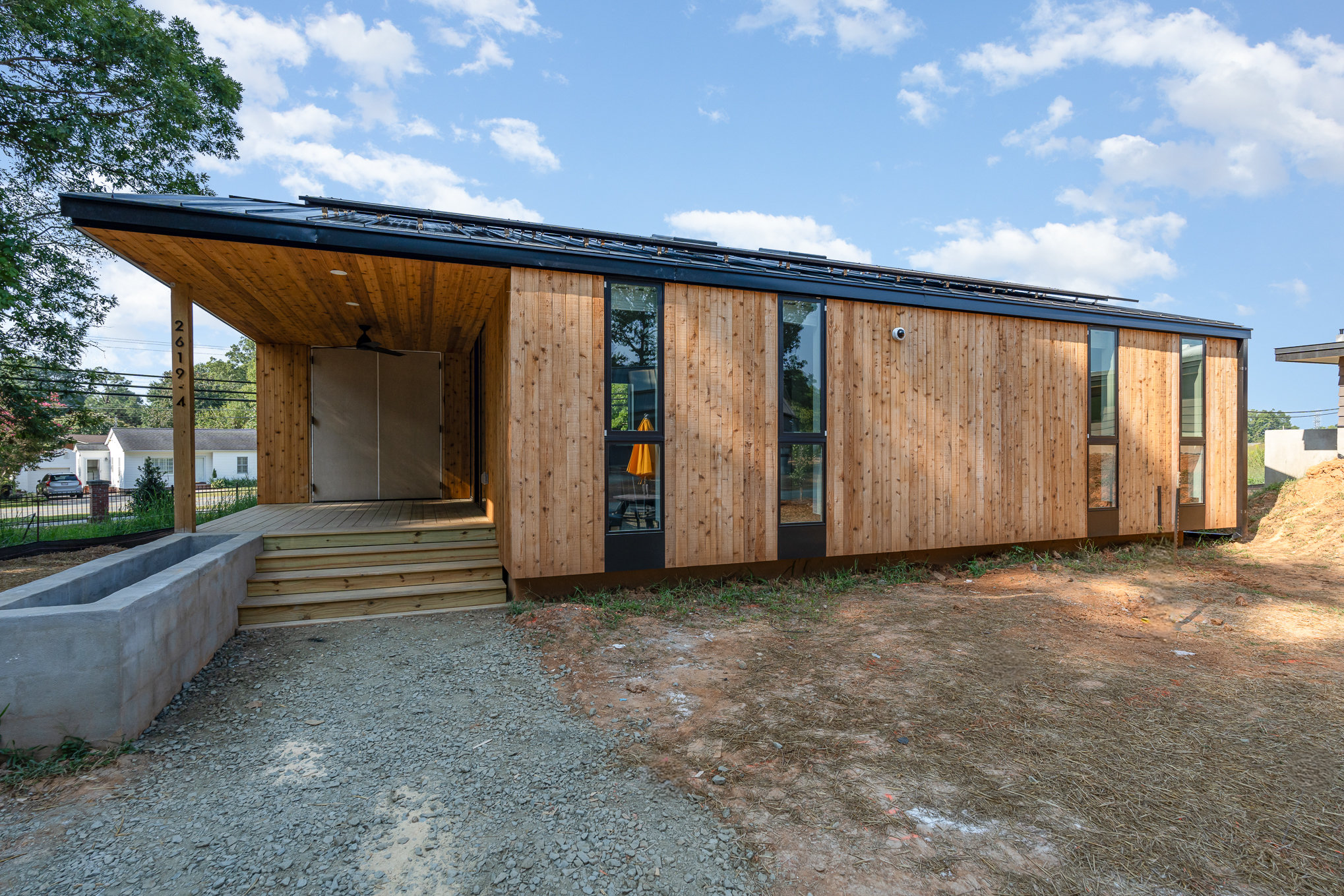 Exterior of RAC custom home in Burlington, ADU