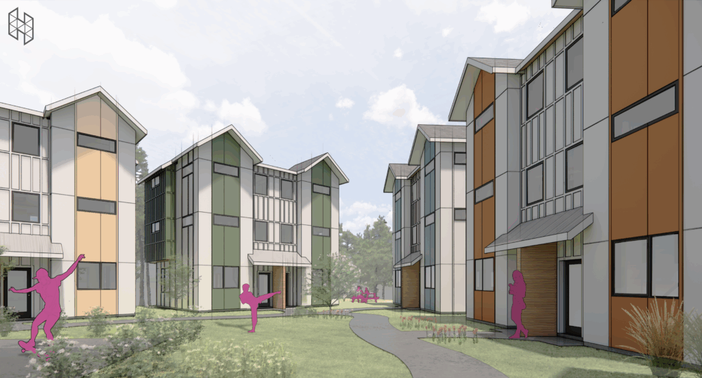 Kirk courtyard rendering