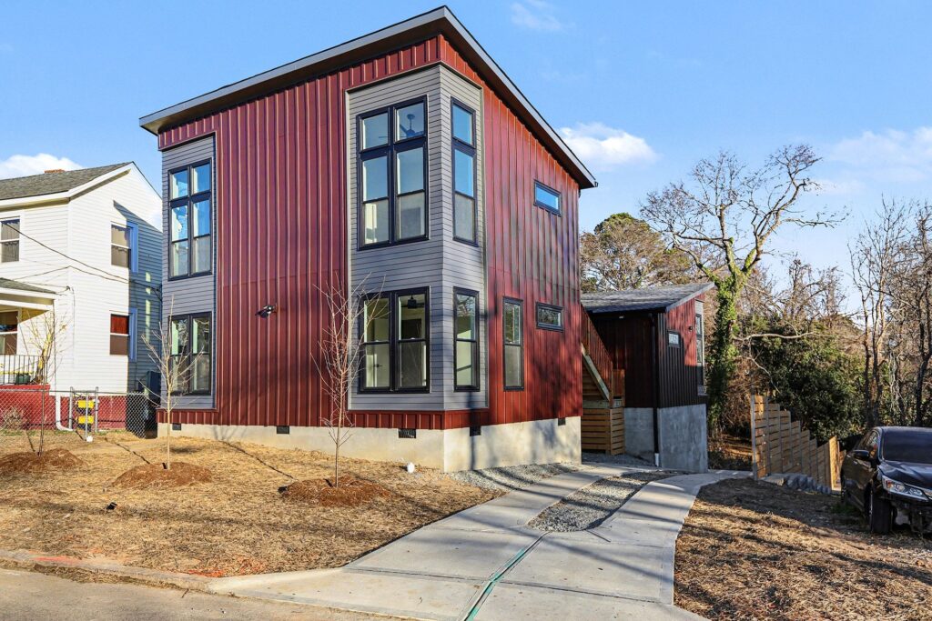 Front view of Dupree Duplex in Durham, NC