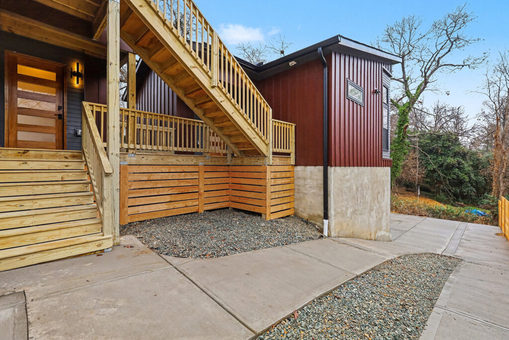 Exterior of Dupree Duplex in Durham, NC