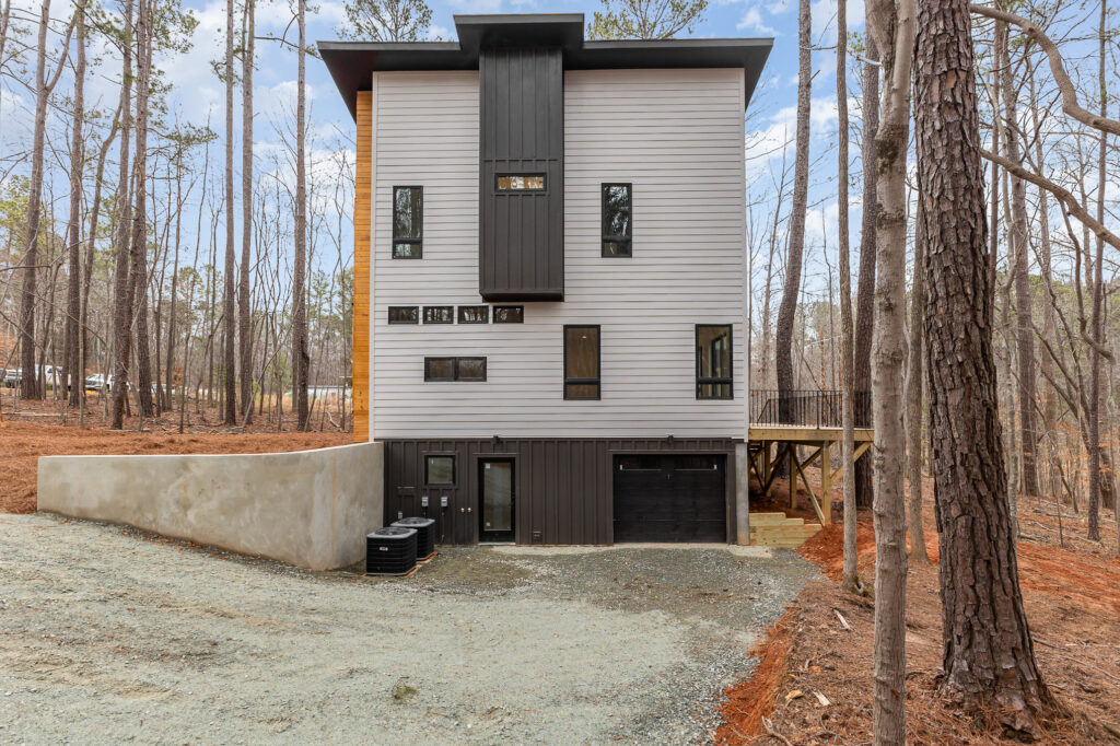 Back exterior shot of Reynard custom home