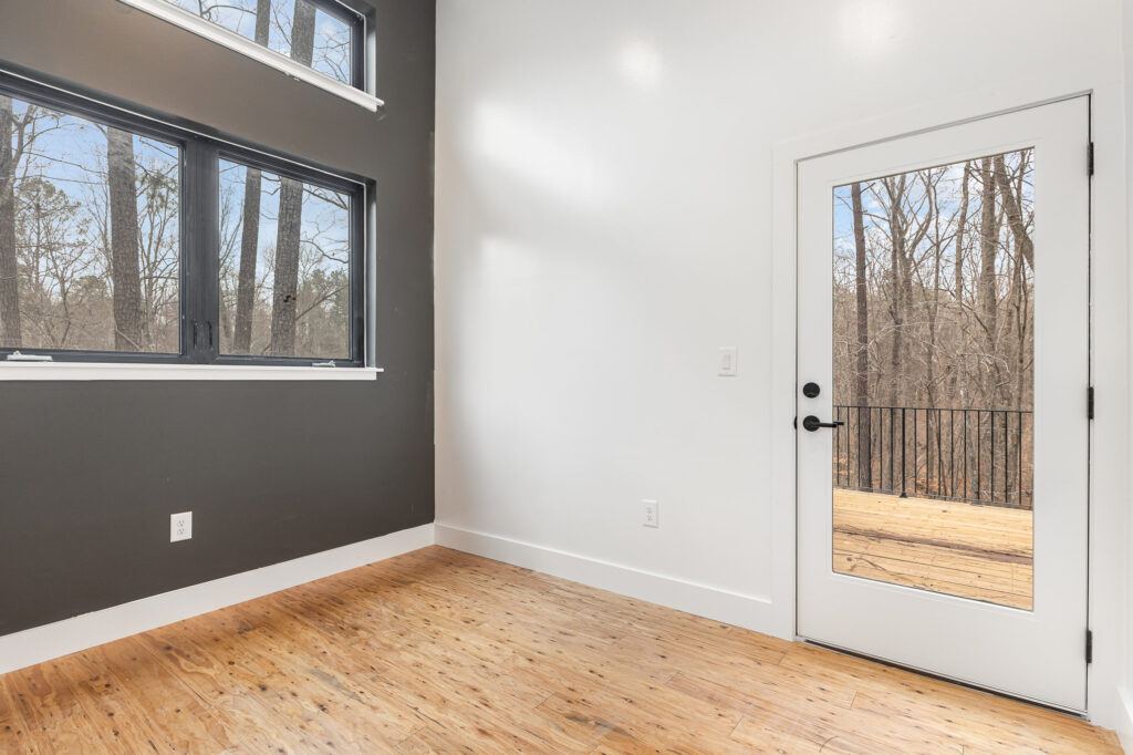 Windows and door in Reynard custom home