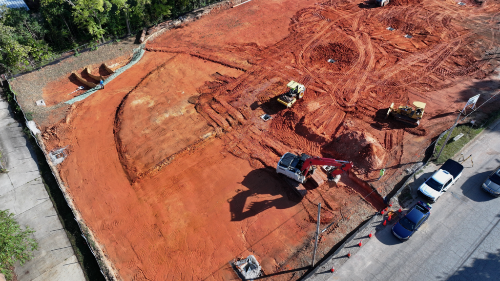 Drone flyover of Idlewild project in Raleigh, NC