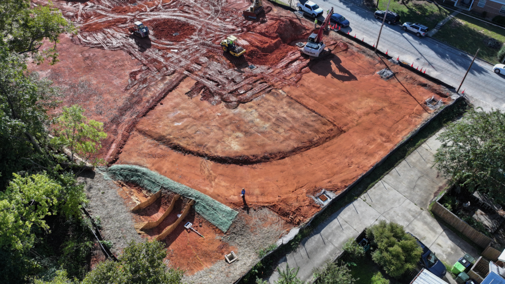 Drone shot of Idlewild development