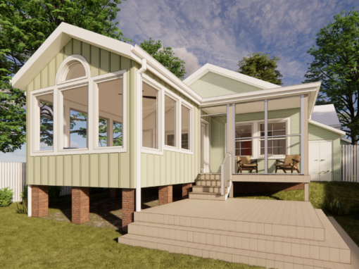 Rendering of Wells Addition in Durham, NC