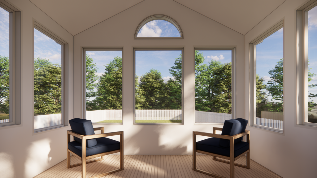 Rendering of Wells sunroom
